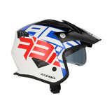 Acerbis Jet Aria Trials Helmet Bianco Blu Rosso