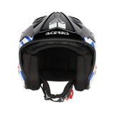 Acerbis Jet Aria Trials Helmet Bianco Blu Rosso