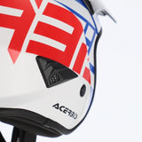 Acerbis Jet Aria Trials Helmet Bianco Blu Rosso