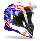 Airoh Commander Boost White Blue Adventure Helmet