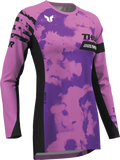 2026 Thor Women's Launchmode Bleach Jersey Black Orchid