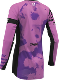 2026 Thor Women's Launchmode Bleach Jersey Black Orchid