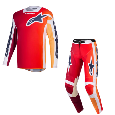 2026 Alpinestars Racer Portl Kit Combo - Red Light Gray Dark Gray