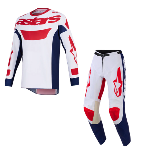 2026 Alpinestars Racer Riway Kit Combo - White Blue Red