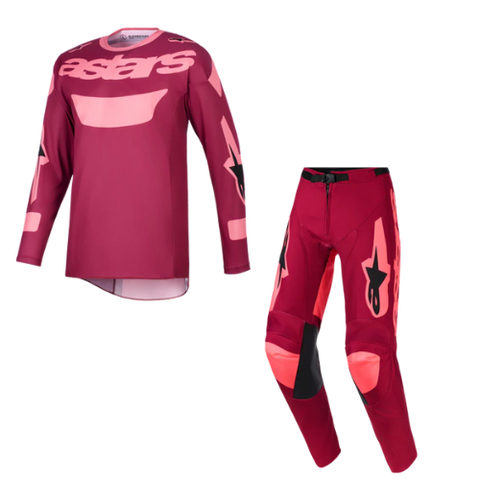 2026 Alpinestars Racer Riway Kit Combo - Dark Red Coral