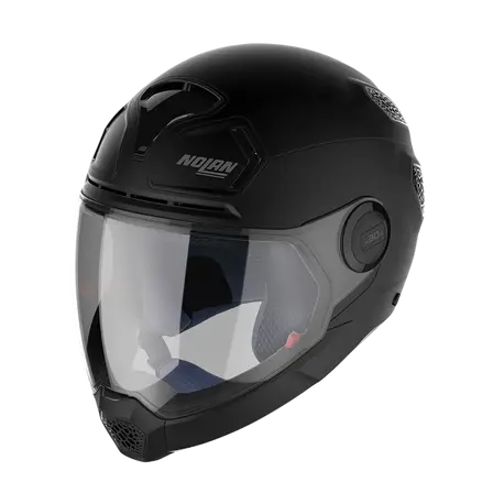 Hybrid motorcycle helmet clearance