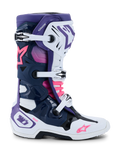 Alpinestars Tech 10 Motocross Boots - White Violet Navy Pink