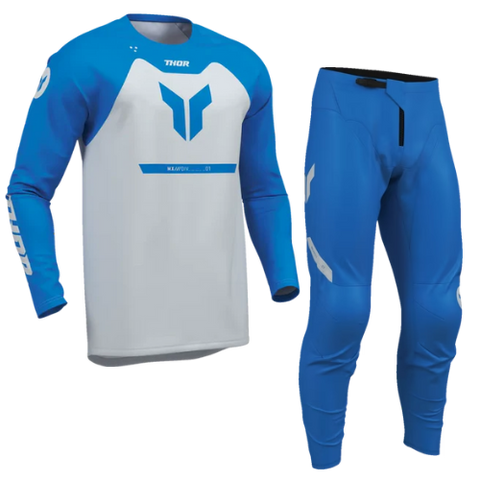 2026 Thor Ridemode Menace Youth Kit Combo - Blue White