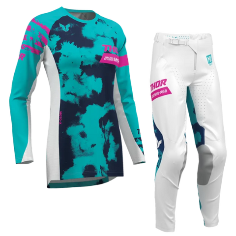 2026 Thor Launchmode Bleach Womens Kit Combo White Aqua