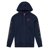 Troy Lee Designs Branded FZ Hoodie - Navy