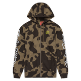 Troy Lee Designs Branded FZ Hoodie - Olive Camo