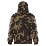 Troy Lee Designs Branded FZ Hoodie - Olive Camo