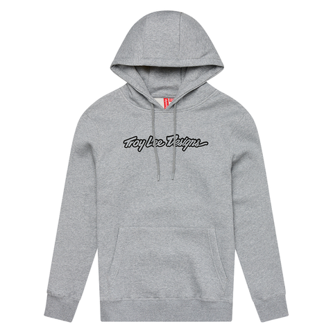 Troy Lee Designs Signature PO Hoodie - Grey Heather