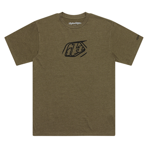 Troy Lee Designs Badge Tee - Olive Heather