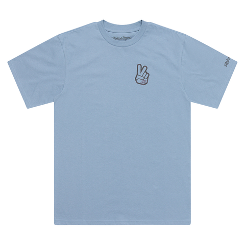 Troy Lee Designs Peace Out Tee - Smoke Blue
