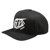 Troy Lee Designs Badge Curved Snapback Cap - Black