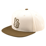 Troy Lee Designs Peace Flat Bill Snapback Cap Vintage - White  Olive