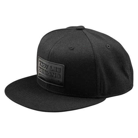Troy Lee Designs Factory Flat Bill Snapback Cap - Black
