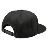 Troy Lee Designs Signature Flat Bill Snapback Cap  - Black - Black