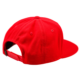 Troy Lee Designs Signature Flat Bill Snapback Cap Team - Red