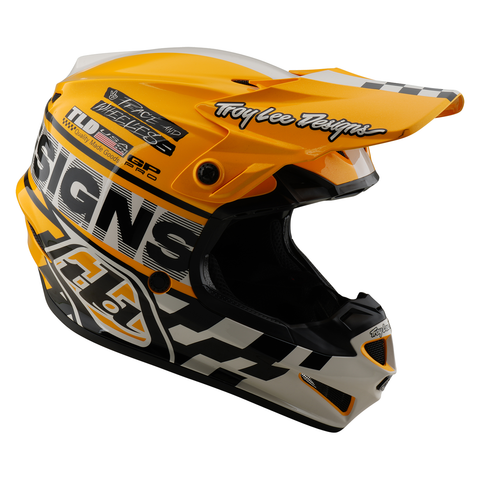 Troy Lee Designs GP PRO Fifty-50 Helmet - White Gold