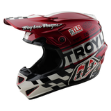 Troy Lee Designs GP PRO Fifty-50 Helmet - White  Red