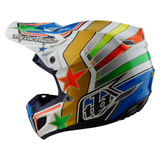 Troy Lee Designs SE5 Composite Rays Helmet - White Blue