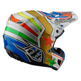 Troy Lee Designs SE5 Composite Rays Helmet - White Blue