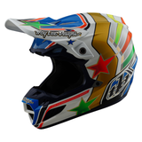 Troy Lee Designs SE5 Composite Rays Helmet - White Blue