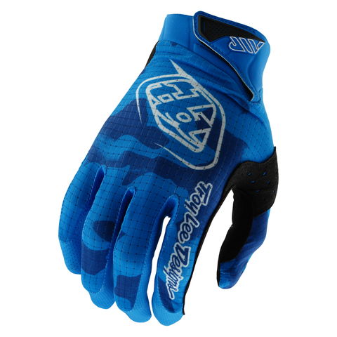 Troy Lee Designs AIR Youth Blotted Gloves - Bright Blue