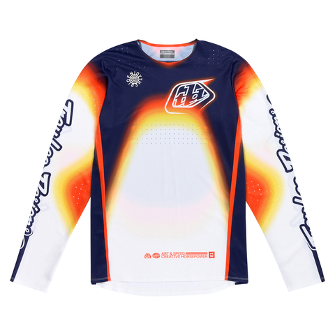 Troy Lee Designs SE PRO Array Jersey - White  Navy