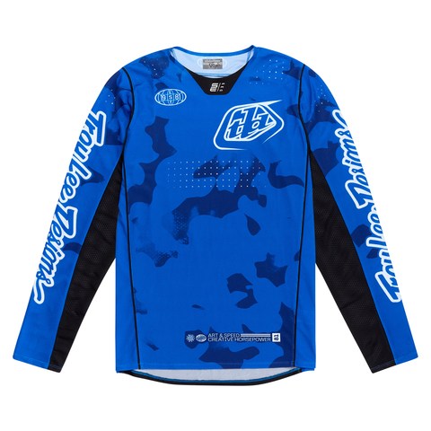 Troy Lee Designs SE PRO Blotted Jersey - Bright Blue