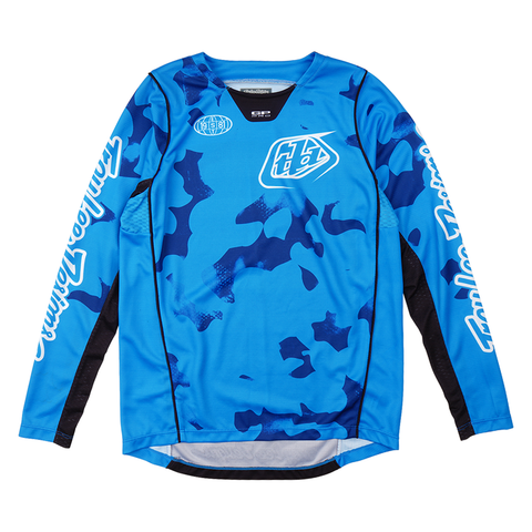 Troy Lee Designs GP PRO Youth Blotted Jersey - Bright Blue