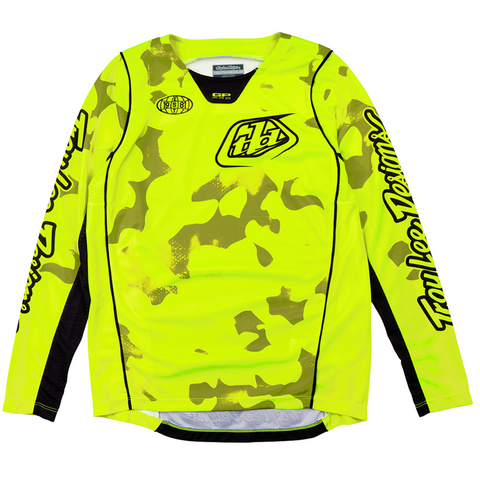 Troy Lee Designs GP PRO Youth Blotted Jersey - Flo Yellow