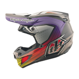 2026 Troy Lee Designs SE5 Carbon Stripes Helmet Black / Purple