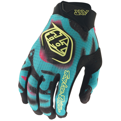 2026 Troy Lee designs AIR Membrane Gloves Black Flo Yellow