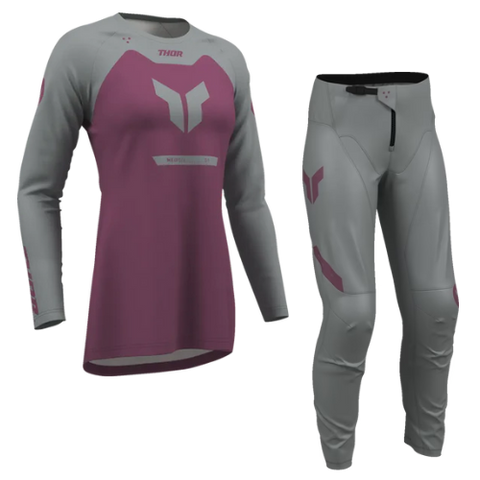 2026 Thor Ridemode Menace Womens Kit Combo Purple Grey