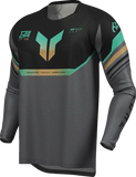 2026 Thor Jersey Launchmode Vent Raptor Black Charcoal