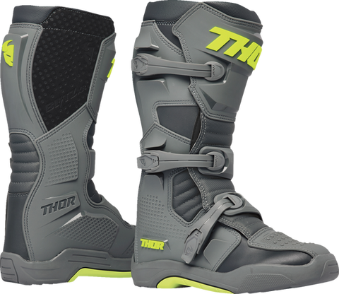 Thor Blitz XR Kids Youth Motocross Boots Grey Charcoal