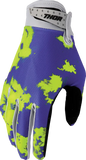 2026 Thor Glove Youth Launchmode Bleach Grey Acid