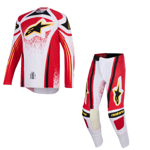 2026 Alpinestars Techstar Nomur Kit Combo - Light Gray Red Black