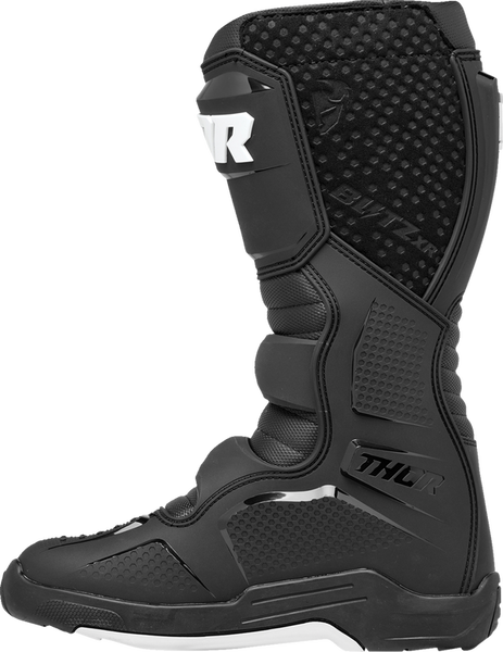 Thor Blitz XR Black Motocross Boots – AT Motocross