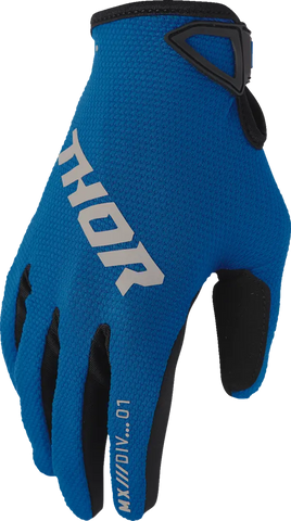 2026 Thor Glove Youth Ridemode Static Blue