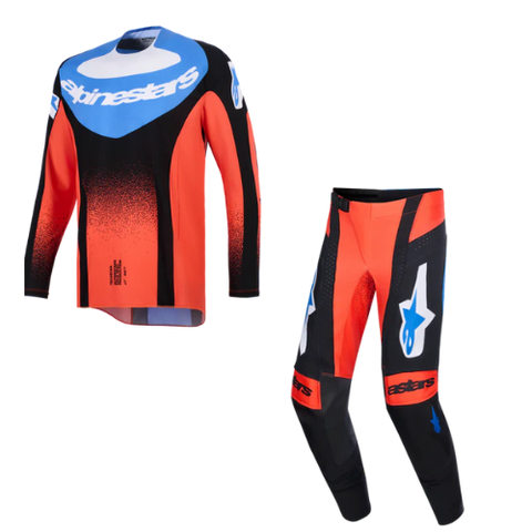 2026 Alpinestars Techstar Knif Kit Combo - Orange Black Ucla Blue