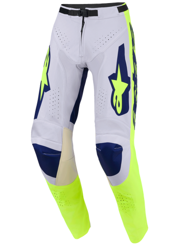 2026 Alpinestars Racer Air Riway Pant -Light Gray Yellow Fluo Blue