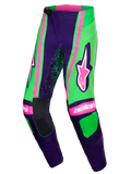 2026 Alpinestars Techstar Nomur Pant -   Deep Purple Green Pink Fluo