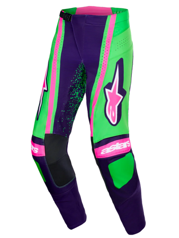 2026 Alpinestars Techstar Nomur Pant -   Deep Purple Green Pink Fluo