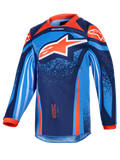 2026 Alpinestars Racer Nomur Kids Motocross Jersey - Dark Navy Orange Ucla Blue
