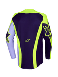 2026 Alpinestars Racer Portl Motocross Jersey - Purple Yellow Fluo