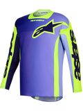 2026 Alpinestars Racer Portl Motocross Jersey - Purple Yellow Fluo